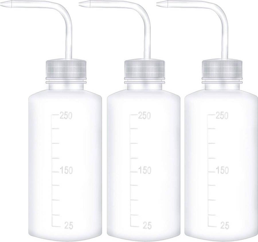 Knijpfles Planten Bloem Gieter Plastic Wassen Squeeze Fles Plastic Veiligheidsfles voor Vetplanten 250 ml (3 stuks)