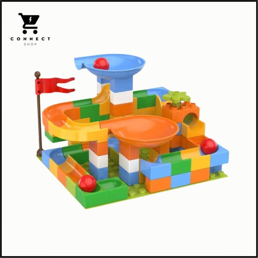 Knikkerbaan bouwstenen duplo knikkers