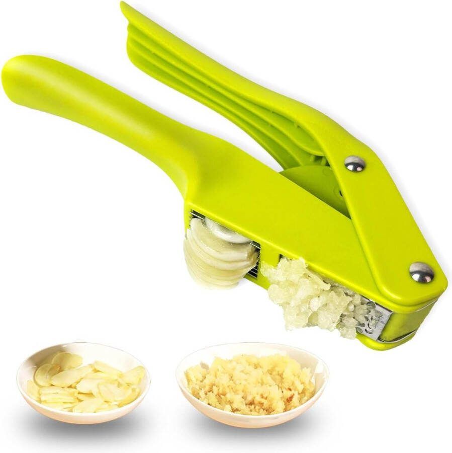 Knoflookpers 2-in-1 knoflooksnijder-gehacktemolen eenvoudig schoon te maken extra knoflook moeiteloospletten