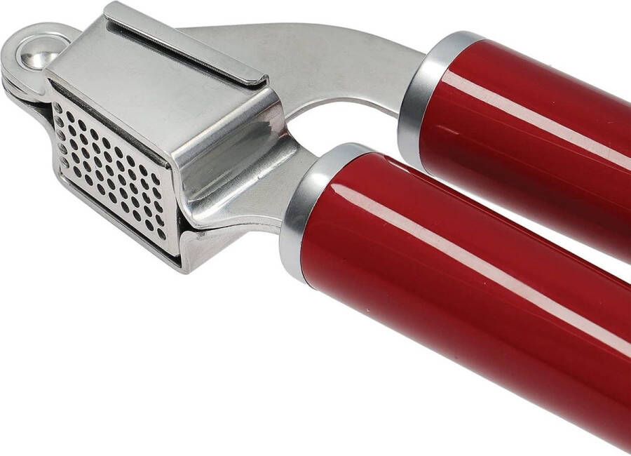 Knoflookpers 31 x 12 x 77 mm Roestvrij Staal Koninklijk Rood met Gratis Verzending knoflookpers