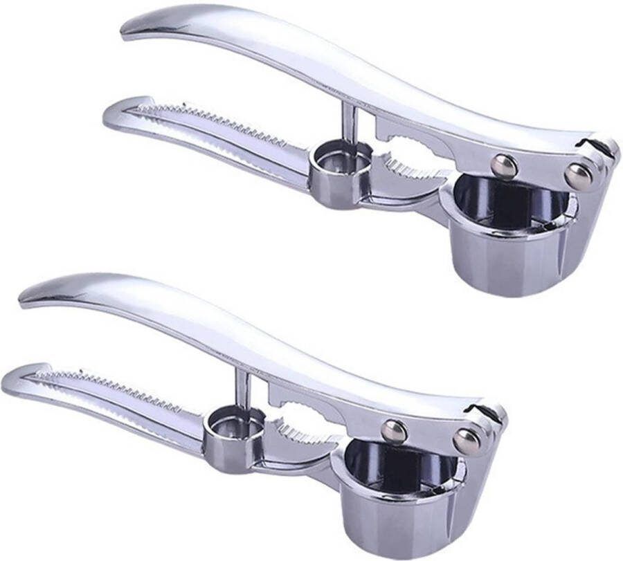 Knoflookpers Aluminiumlegering Gemakkelijk te reinigen Ergonomische Knoflookhakmolen Groot Formaat