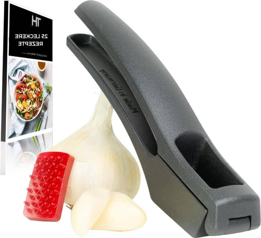Knoflookpers fijne knoflookhak met ergonomisch handvat