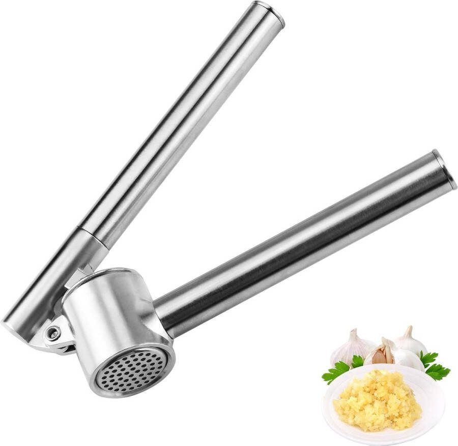 Knoflookpers knoflooksnijder Garlic Press knoflook crusher roestvrij staal vaatwasmachinebestendig Garlic Crusher knoflookpers robuuste ergonomische handgreep 1
