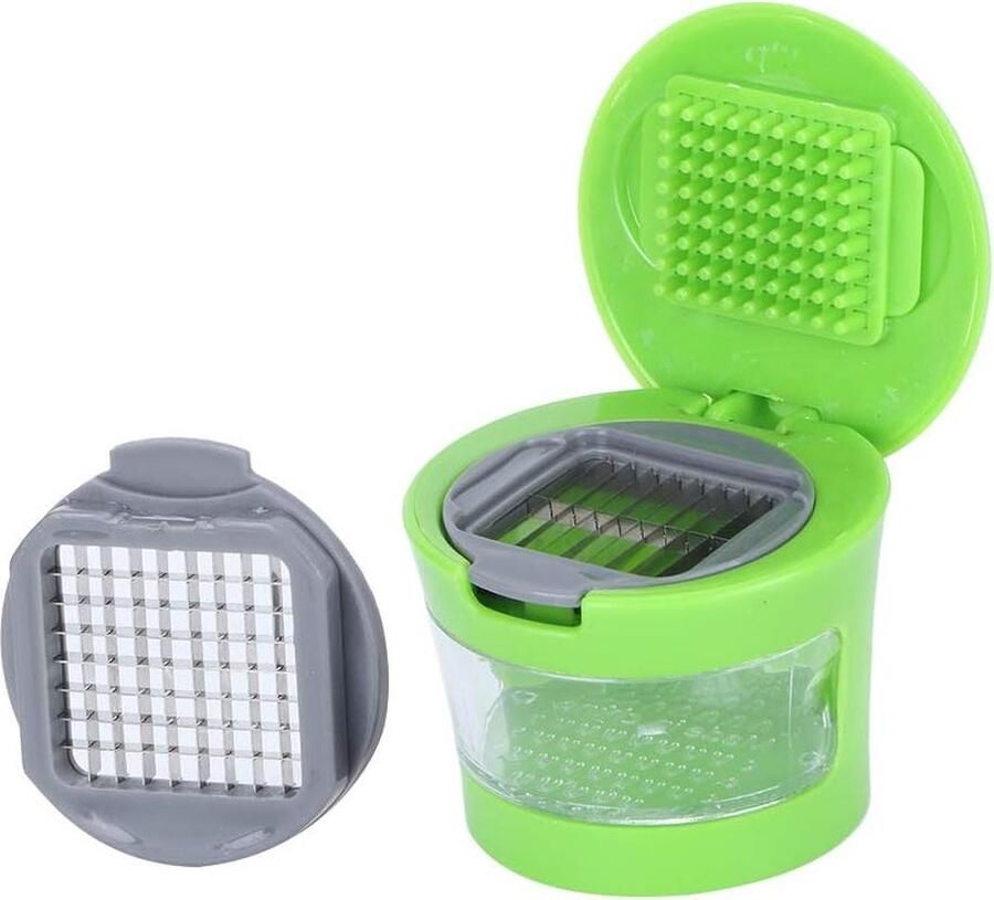Knoflookpers Multifunctionele Mini Handmatige Knoflookhakker Draagbare Gemberhakker voor Keuken Snijden Gemakkelijk schoon te maken