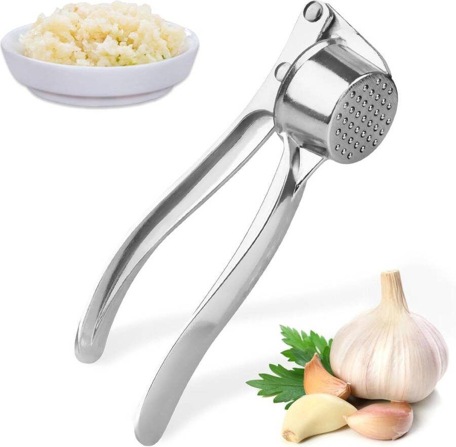 Knoflookpers professionele roestvrij staal handmatige knoflookpers met sterke knoflookpers