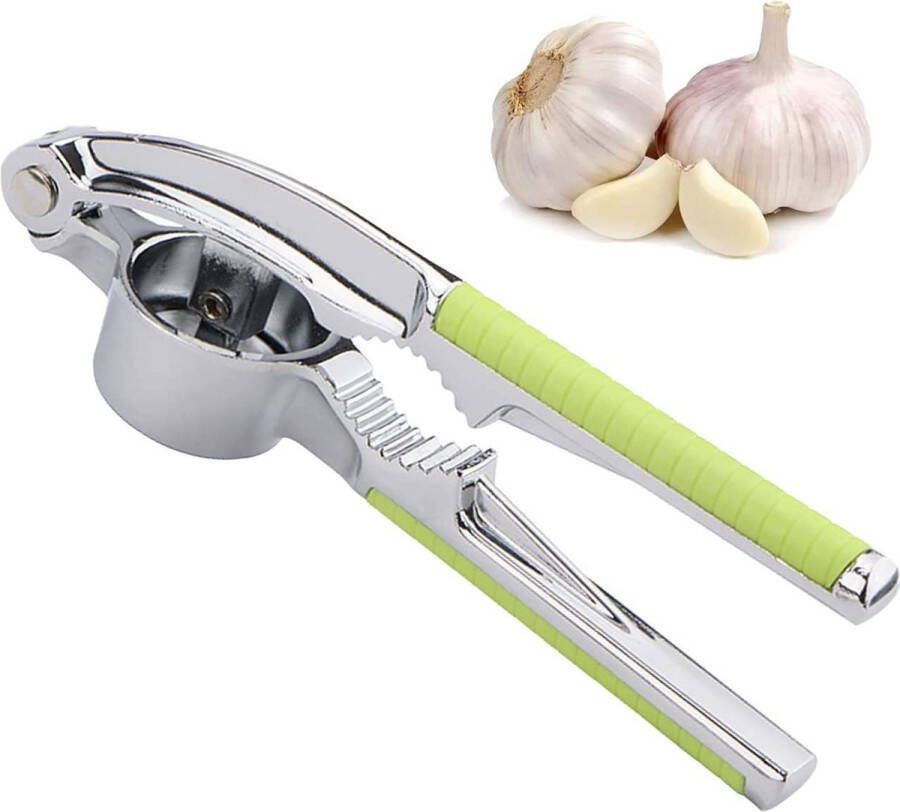 Knoflookpers roestvrij staal 2-in-1 knoflookpers knoflookpuree en knoflookvlokken