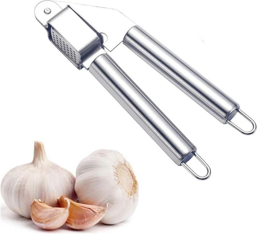 Knoflookpers roestvrij staal keukenhulp knoflookpersgrep koken