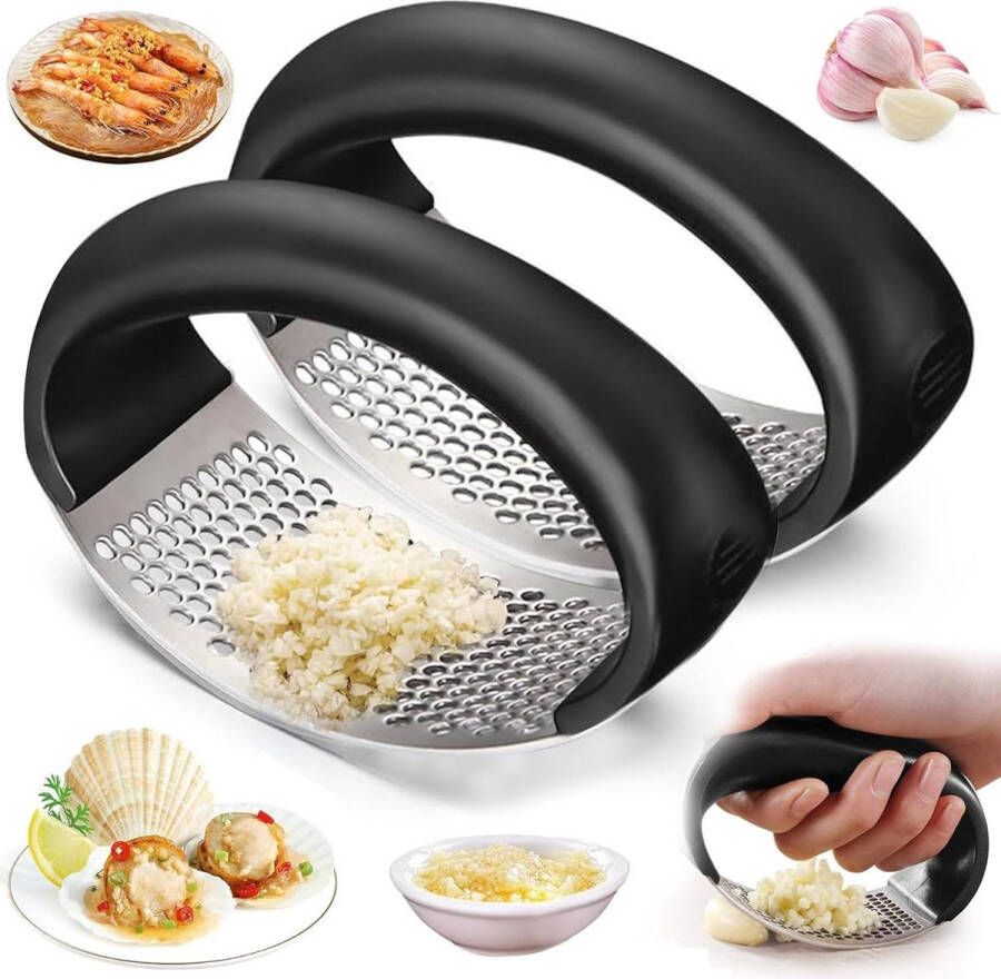 Knoflookpers Roestvrij Staal Knoflookpers Draagbare Pers Knoflook Crusher Masher Knoflookpers Innovatief Ontwerp Handmatig Hoge Knoflookbeker Vaatwasmachinebestendig