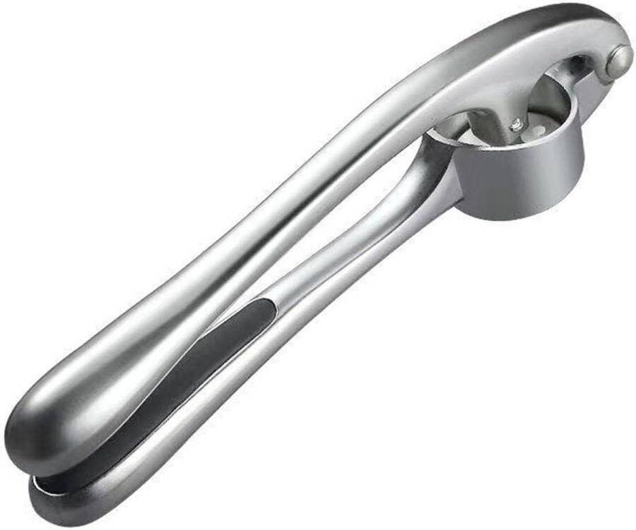 Knoflookpers Roestvrij Stalen Keukenhulp voor Knoflookpasta Extractie en Ver malen (zilver)