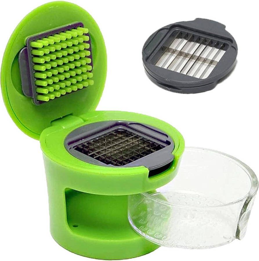 Knoflookpers RVS Knoflookhakker Garlic Chef KnoflookPers Knoflook hakker Knoflook hakker Keukenhulp Knoflooksnijder