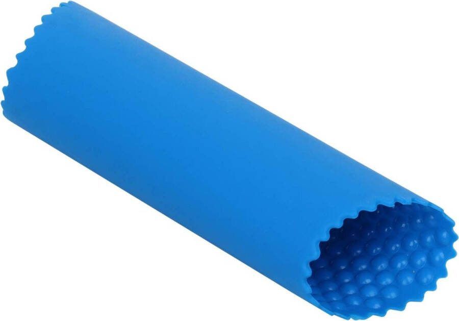 Knoflookpers Siliconen knoflookschiller Gemakkelijke roller Knoflookpeulingtube Silicone gereedschap Scrub knoflook Tientallen knoflookteentjes in enkele seconden Geen geur van handen Huidrol Blauw Van