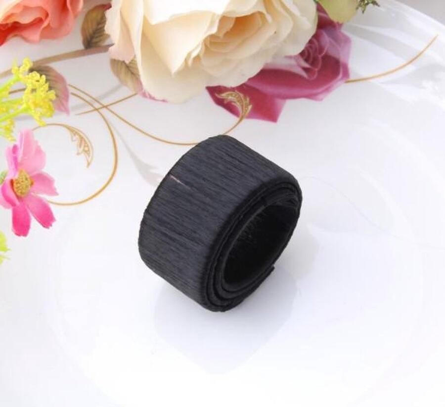 Knot maker haar accessoires knot messy bun haarband zwart DisQounts