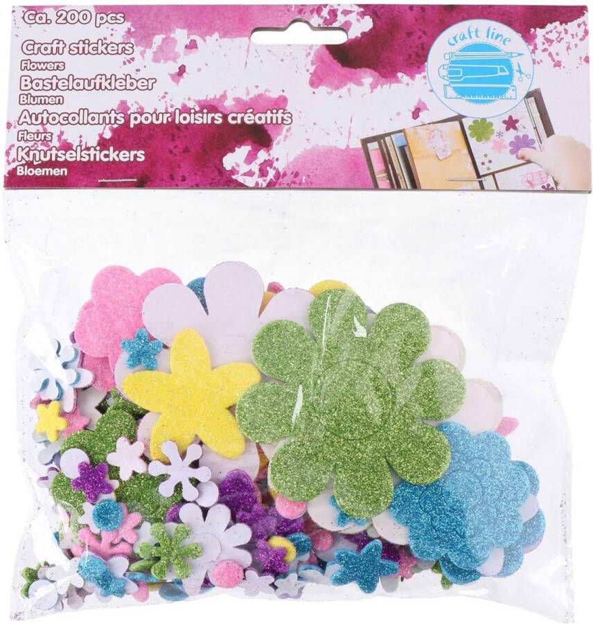 Coppens Knutselstickers bloemen 20pcs