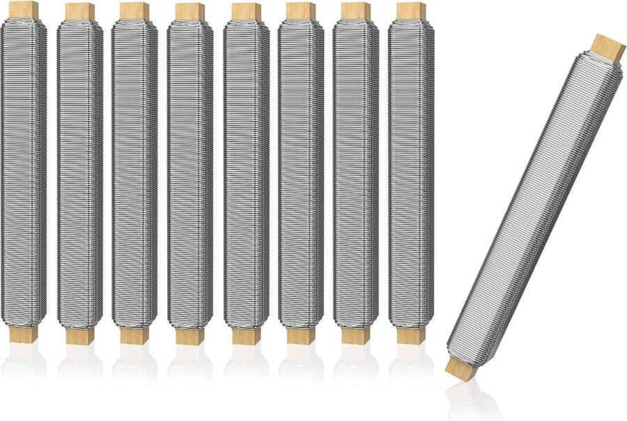 Knutseldraad 9X in groen zilver zwart flexibel bloemdraad om te knutselen roestvrij draad DE verzending verbeterde binddraad voor planten gegloeid Ø 0 65 mm 38 m