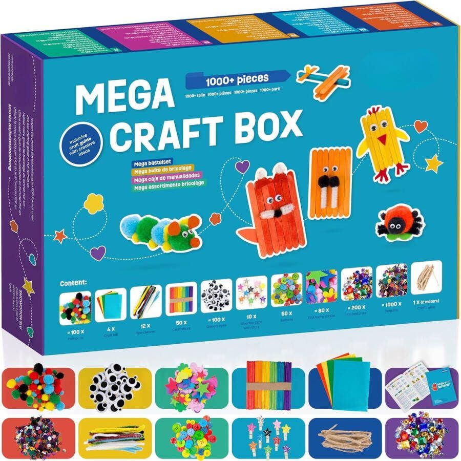 Knutselkoffer Knutseldoos Knutselkoffer voor Meisjes Knutselbox Knutsel Koffer