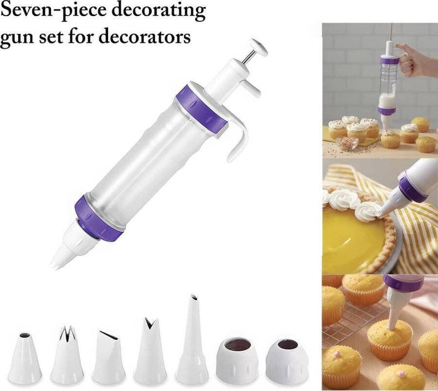 Koekjesmachine koekjespers glazuurspuit multifunctionele koekjespuit voor het maken van desserts cupcakes donuts koekjes en pasteitjes