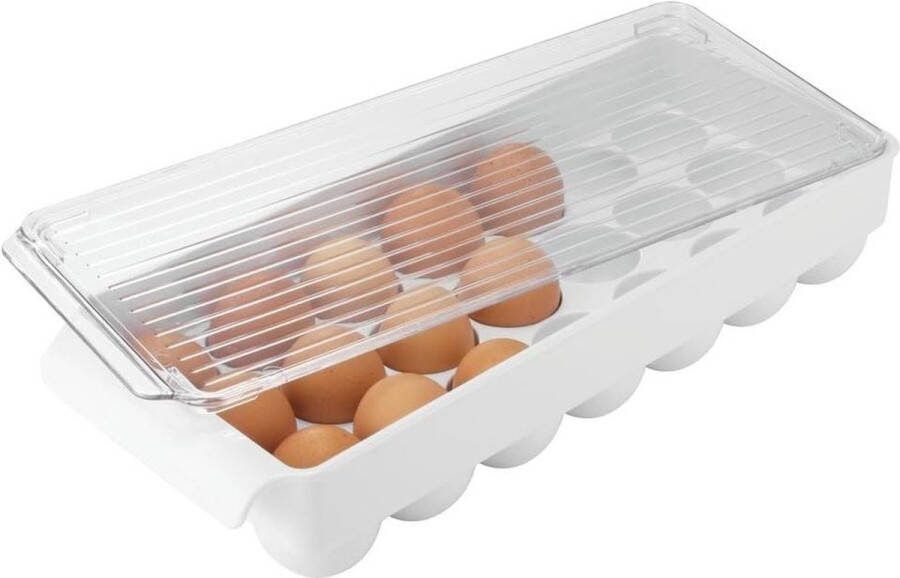 Koelkastboxen Eierdoos groot doorzichtig ideaal voor de koelkast opbergen egg tray
