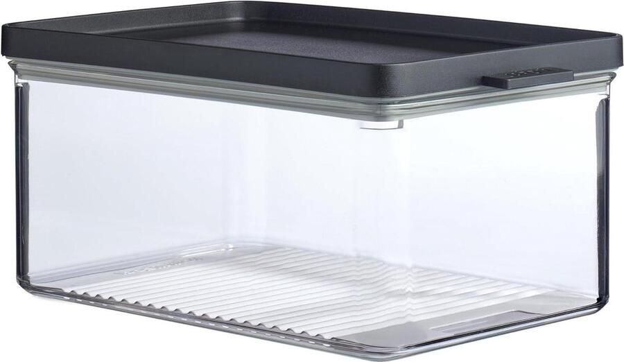 Koelkastdoos Omnia kaas black opbergbox voor kaas kaasstolp