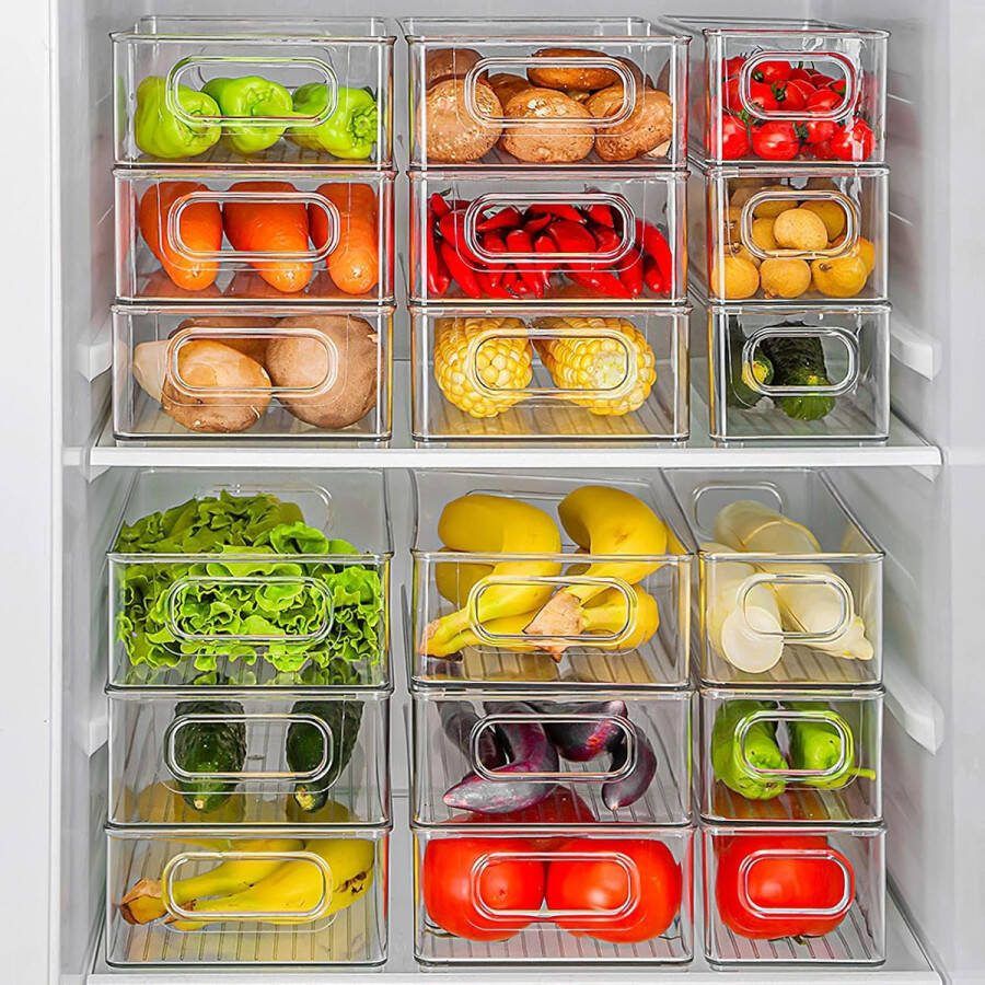Koelkastorganizer set voorraadkamer snacks blikjes keuken HOGE KWALITEIT MATERIAAL 6stuks