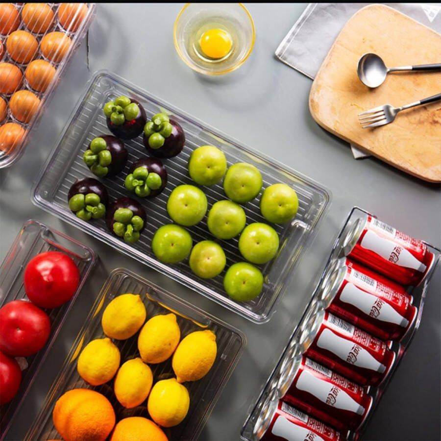 Koelkastorganizer set voorraadkamer snacks blikjes keuken HOGE KWALITEIT MATERIAAL 6stuks