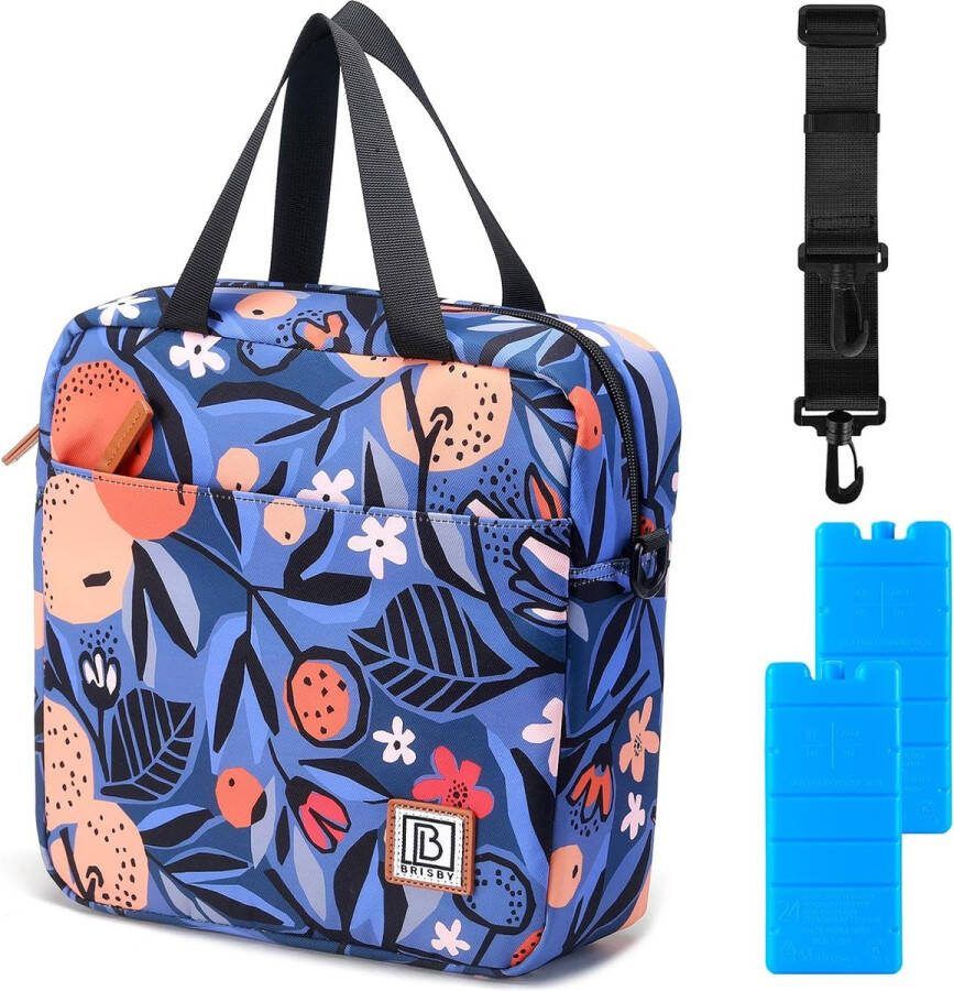 Koeltas klein 7 liter lunchtas voor dames vierlaagse geïsoleerde koeltas met koelelementen veelzijdige lunchtas in de kleur Valencia