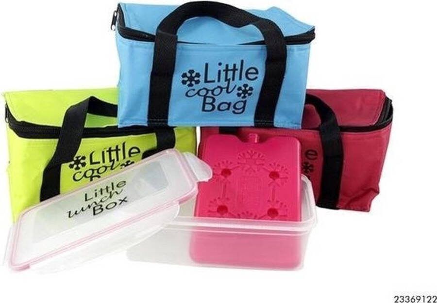 Koeltas met clipbox & element Groen Blauw Rood