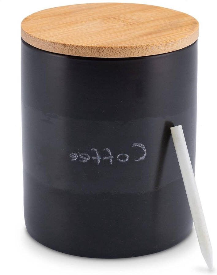 Koffieblik bewaren zwart 1000 ml