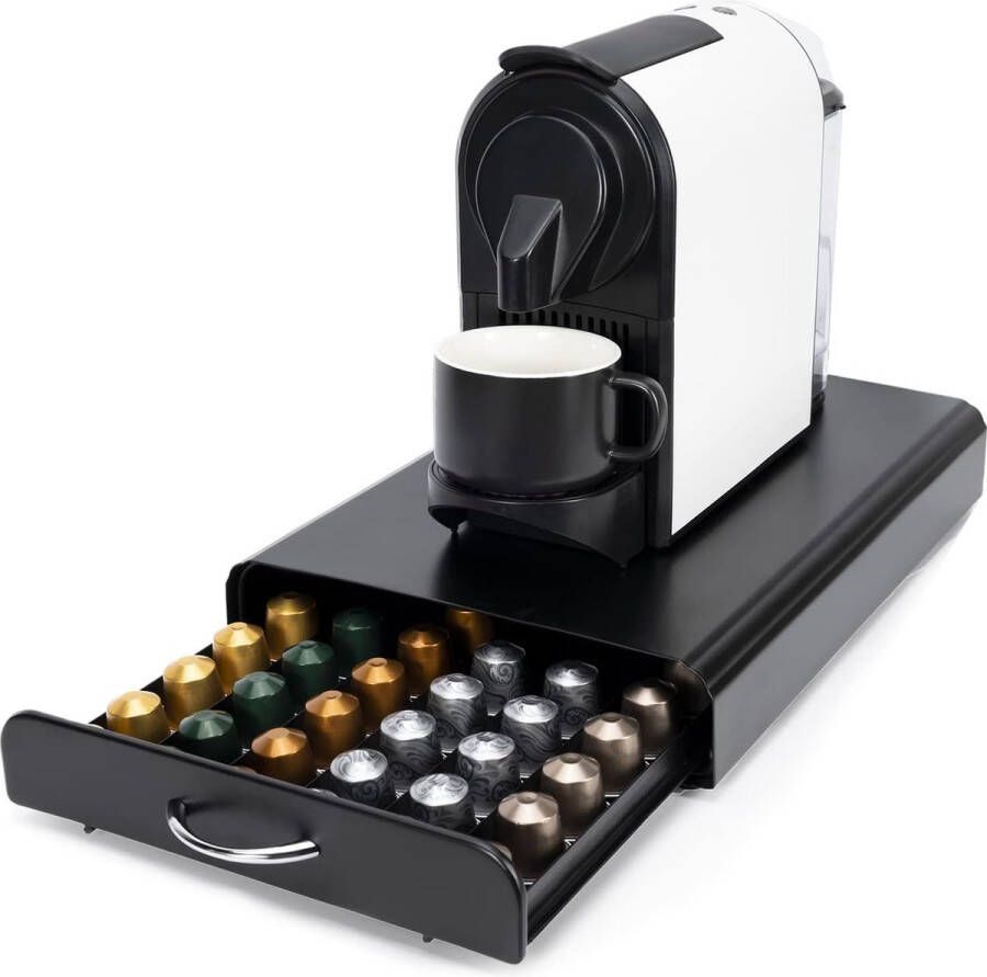 Koffiecapsulehouder koffiecapsulelade voor het opbergen van Nespresso-kapsels capsulestandaard organizer voor 60 stuks