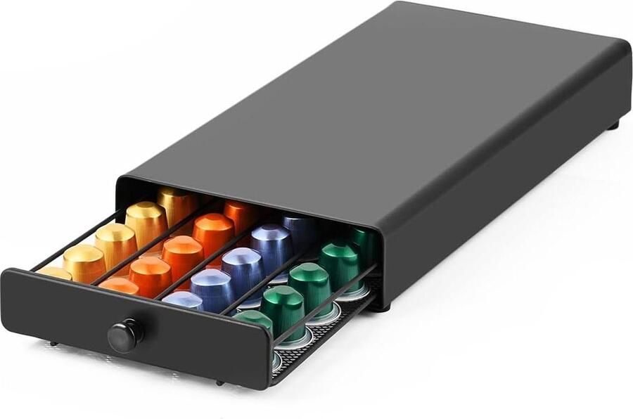 Koffiecapsulehouder voor 40 capsules Capsule opberg lade Bewaarhouder en container Compatibel met standaard capsule maten