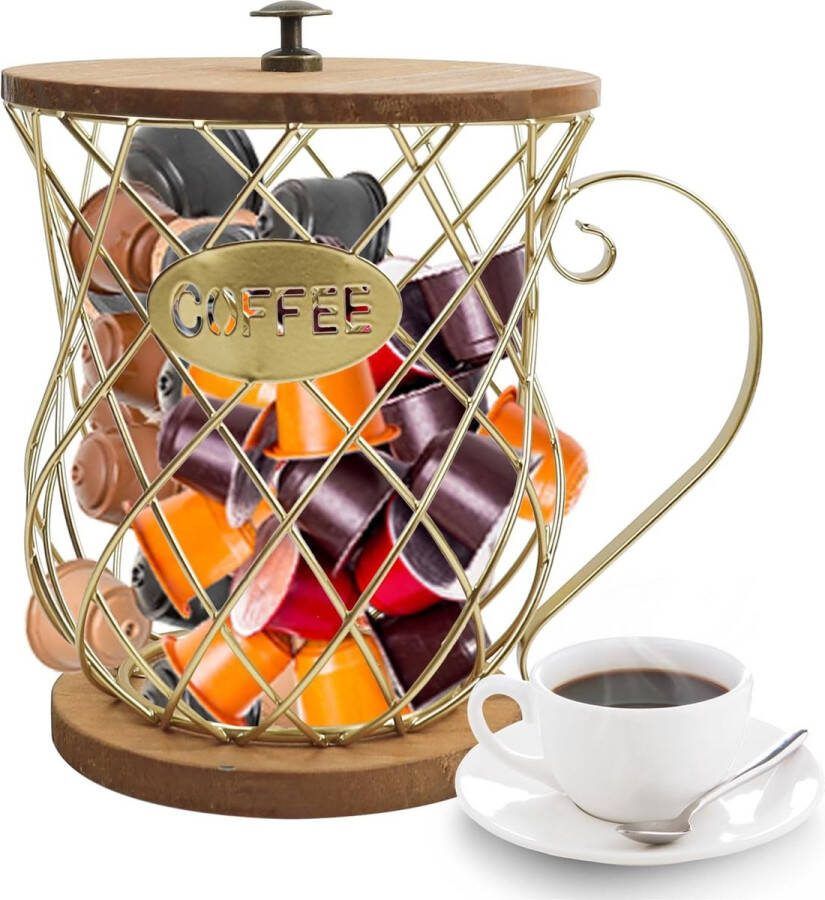 Koffiecapsulemand koffiecapsulehouder multifunctionele opbergmand koffiemand voor de keuken