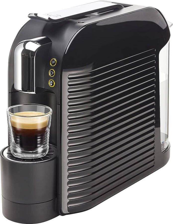 Koffiecupmachine 1455 watt 1 liter watertank Zwart 15 seconden opwarmtijd Verlichte toetsen 19 bar pompdruk