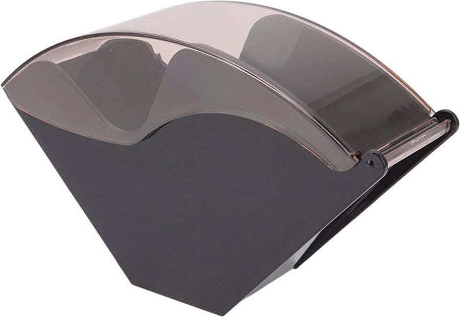 Koffiefilterhouder Met Stofdicht Deksel Waaiervormig Filtreerpapierdispenserrek Voor V60 Kegelkoffiefilters Papieropslagcontainerstandaard Voor Coffeeshop en Thuiskantoor