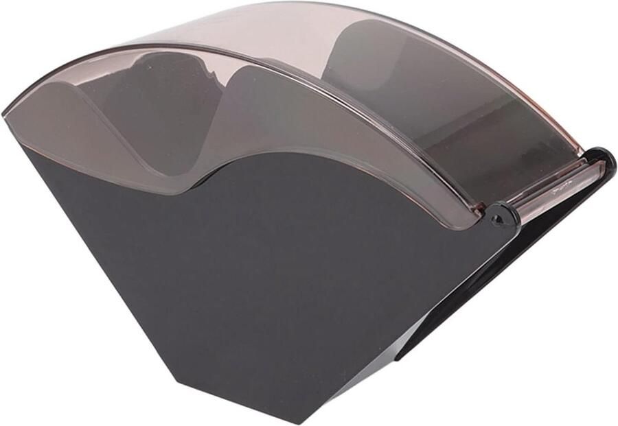 Koffiefilterhouder Met Stofdicht Deksel Waaiervormig Filtreerpapierdispenserrek Voor V60 Kegelkoffiefilters Papieropslagcontainerstandaard Voor Coffeeshop en Thuiskantoor