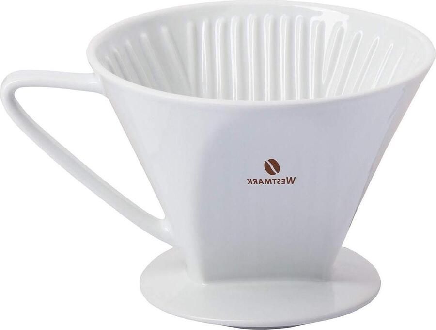 Koffiefilterhouder porselein filtermaat 4 voor 4 kopjes Brasilia 24482260