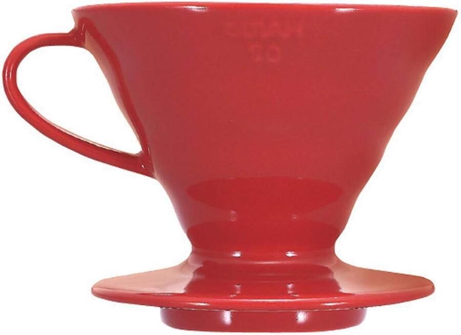 Koffiefilterhouder porselein maat 02 1-4 kopjes rood V60 VDC-02R