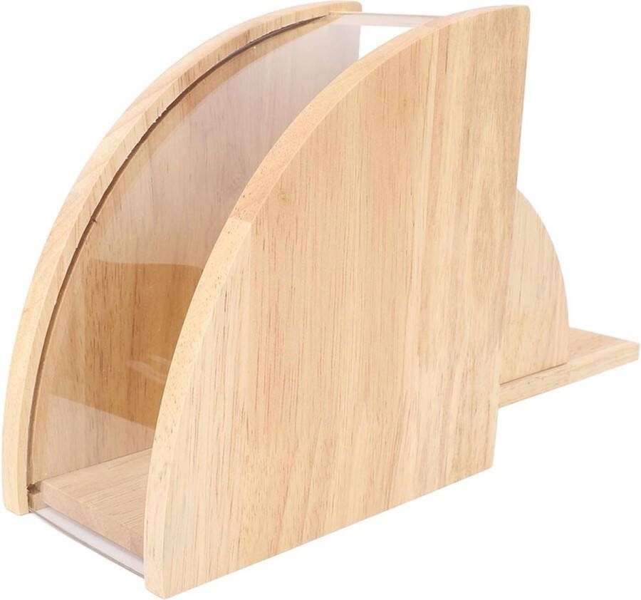 Koffiefilterhouder van hout Waaiervormig Koffiefilterpapierhouder Organisator voor koffiewinkelkantoor