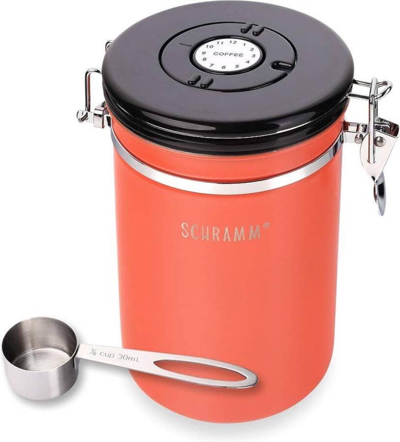 Koffiekan 1800 ml met doseerlepel hoogte: 18 cm Koffiebussen RVS