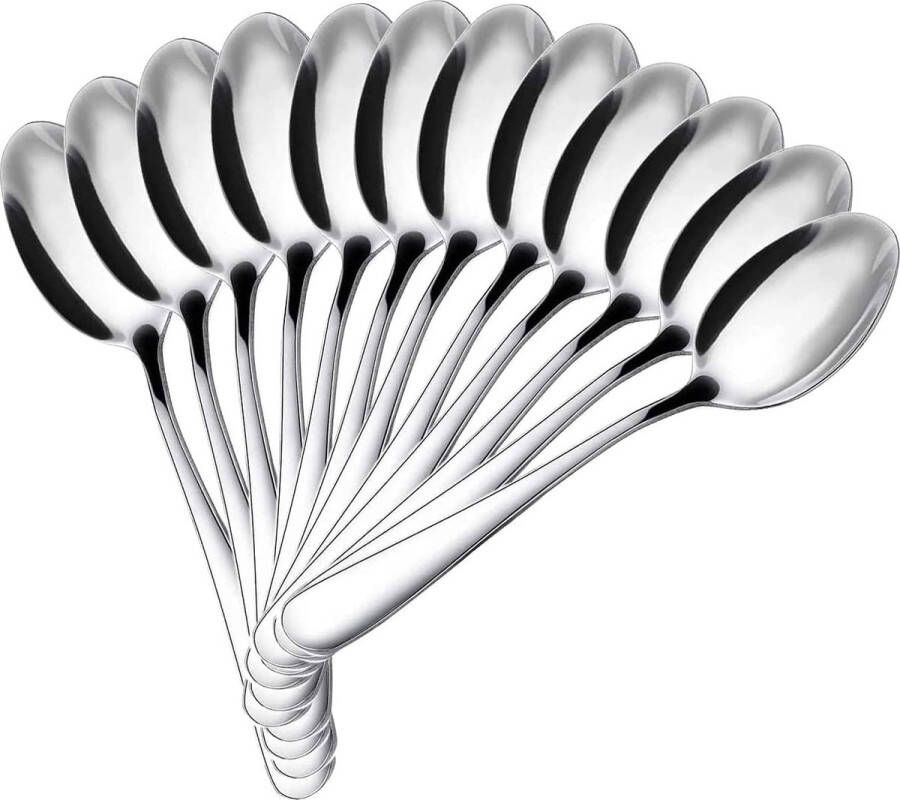 Koffielepels van roestvrij staal vaatwasmachinebestendig lepellengte (12 cm) (4 72 inch) (12 stuks)