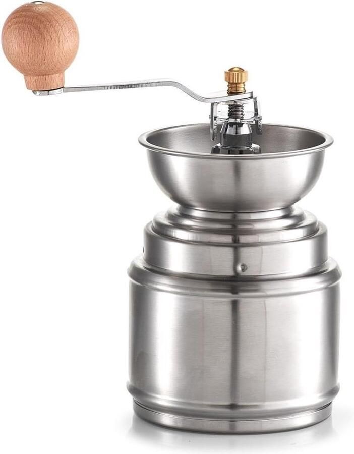 Koffiemolen roestvrij staal 95 x 95 x 16 22 cm zilver 95 x 95 x 16 cm coffee grinder manual