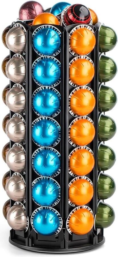 Koffiepad carrouselhouder voor Nespresso Vertuoline 360 graden rotatie opslag Vertuo Capsules 56+