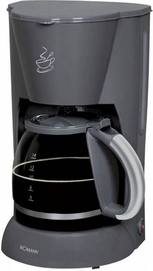Koffiezetapparaat Koffiemachine Filterkoffie 12 Kopjes 1.50 Liter Grijs