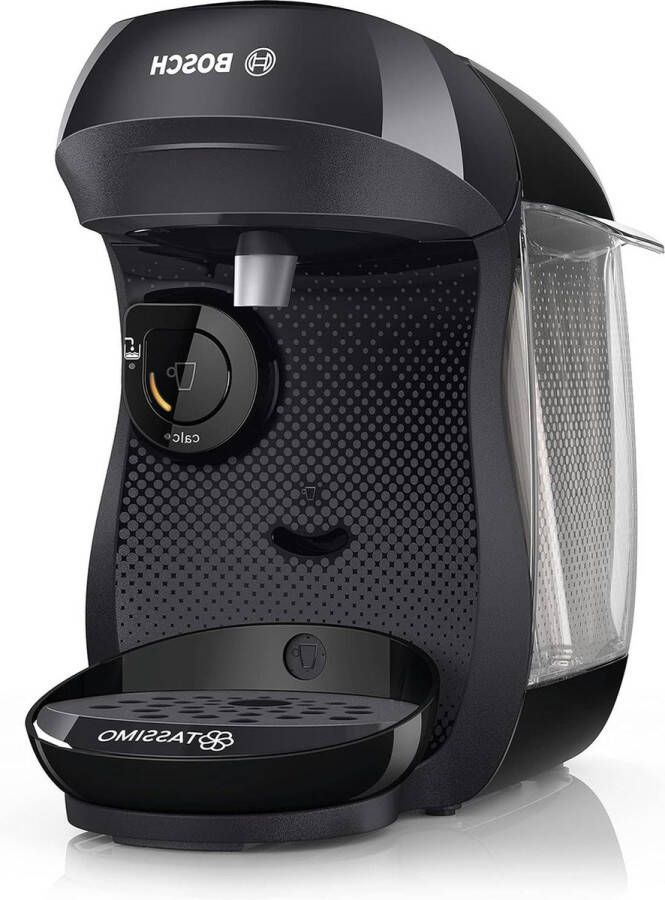 Koffiezetapparaat Tassimo Happy TAS1002N meer dan 70 dranken volautomatisch ruimtebesparend 1400 W zwart-antraciet
