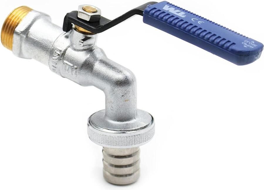 Kogelhendel Slang 3 4 x 1 Tuin Buitenkraan Terraskraan voor Water Verwarmings Airconditioningsystemen