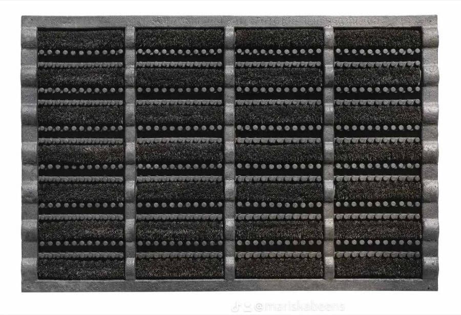Kokosmat zwart dirtstopper mudbuster 60 x 40 cm