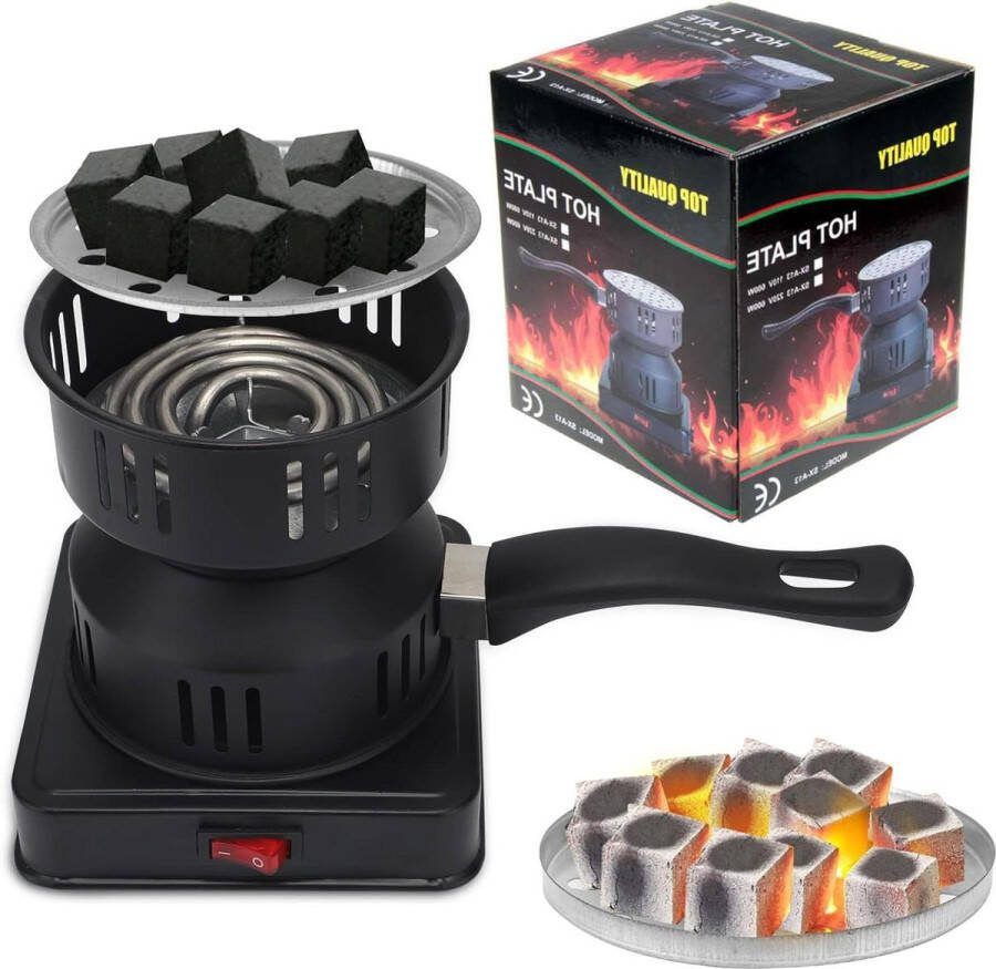 Kolenmand Elektrische kolenaansteker 450 W 600 W broodrooster elektrische kolengrill kolenmand verwarmingsplaat accessoires met draaggreep koolrooster Kolenmand