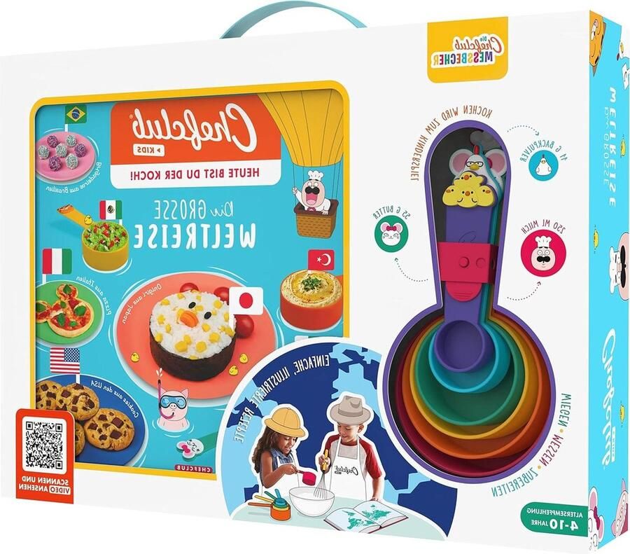 Kookboekset The Great Journey of the World maatbekers atlassen stickers kookkunst kinderen Duitse versie