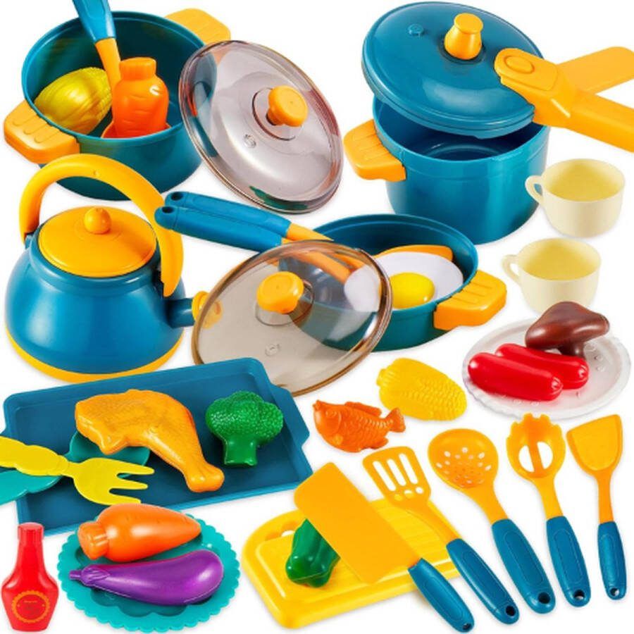 Kookgerei Speelgoed Keuken Speelset Rollenspel Speelgoedkeuken accessoire Speelgoed 3+ Jaar