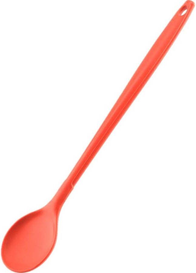 Kooklepel premium siliconen hittebestendig vaatwasmachinebestendig 30 cm rood