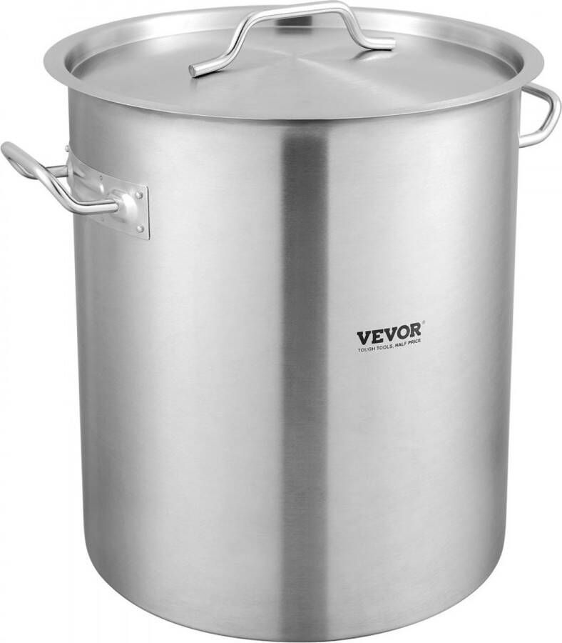 Kookpot 39 7 L roestvrij staal 350 x 410 mm Grote soeppan met zeef geschikt als aspergepan sauspan praktische keukenpot grote ingrediënten inductiekookpan inductiekookpot