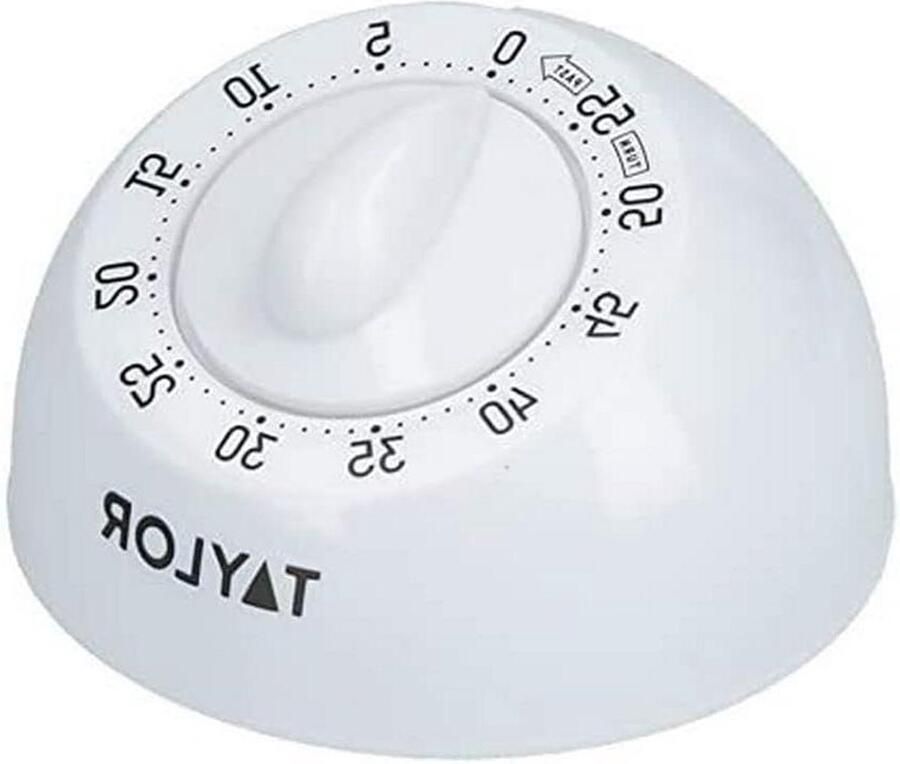 Kookwekker 8 x 8 x 5 cm Plastic Wit met timerfunctie kookwekker digitaal